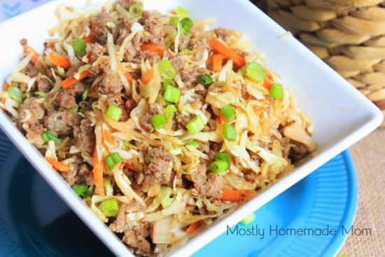 egg roll in a bowl 