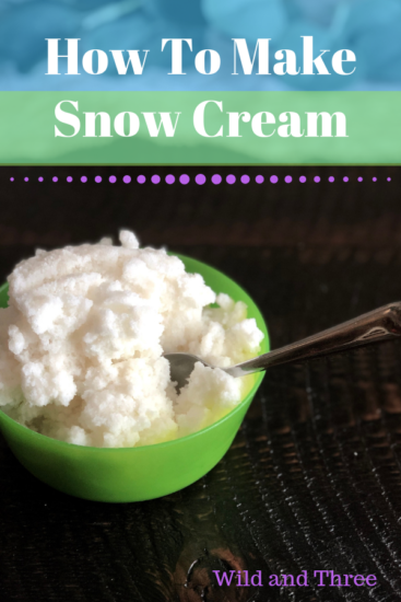 How to make snow cream 