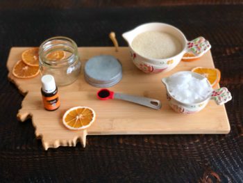 DIY Orange-Vanilla Sugar Scrub