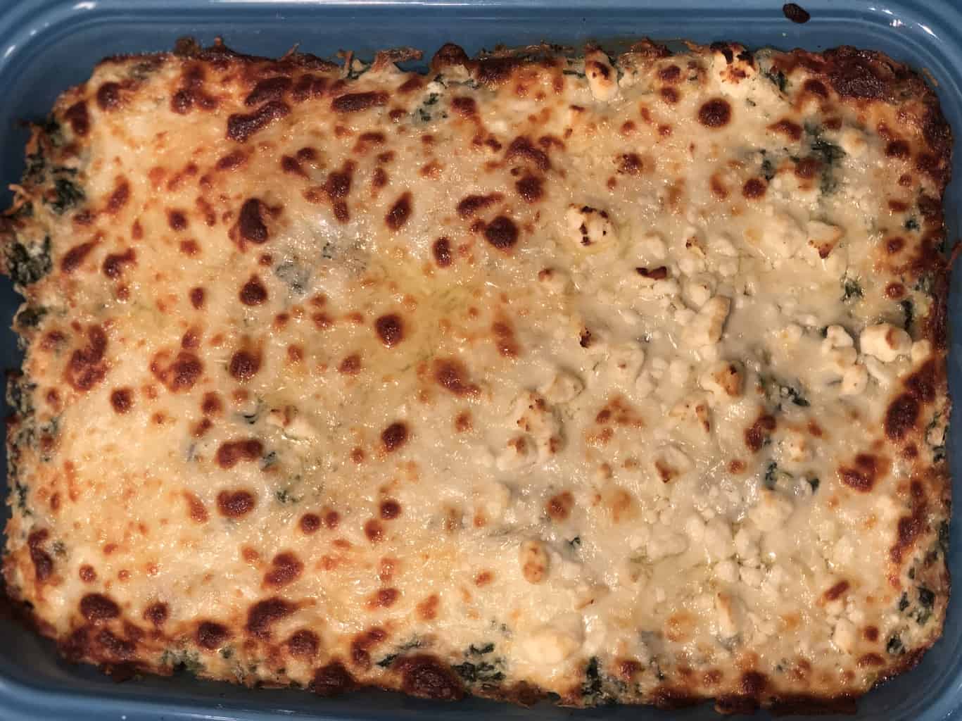 Keto Low Carb Spinach-Artichoke Chicken Casserole - 'wild and three