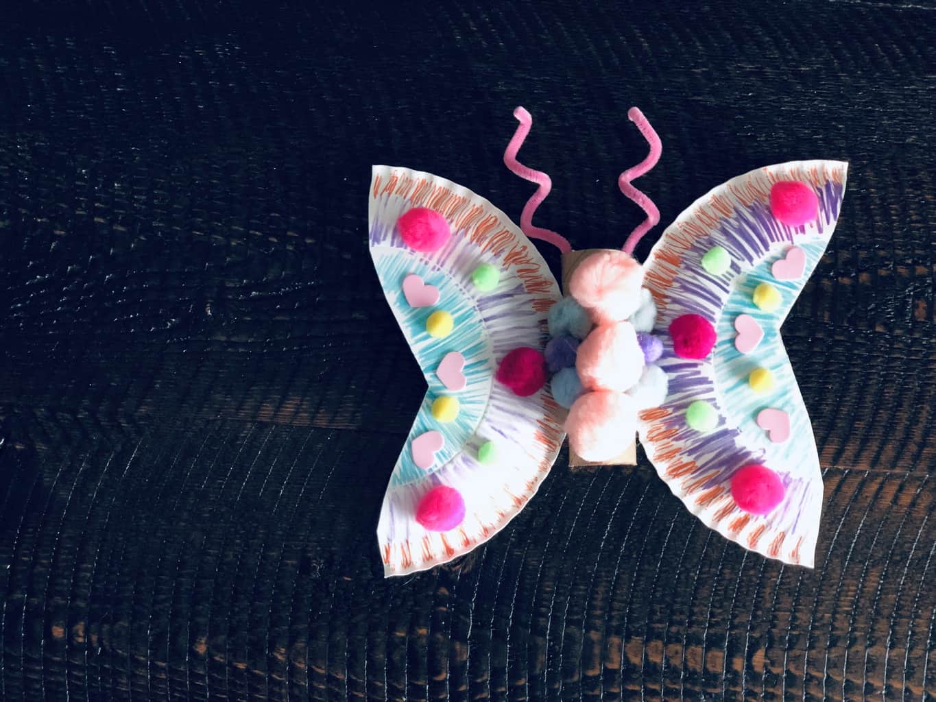 Paper Plate Butterfly Craft - 'wild and three website'
